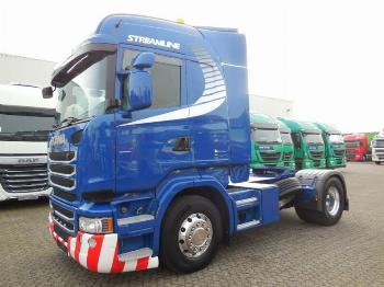 Imagen frontal de una cabeza tractora Scania R 480 de segunda mano en venta en rentacamion.com